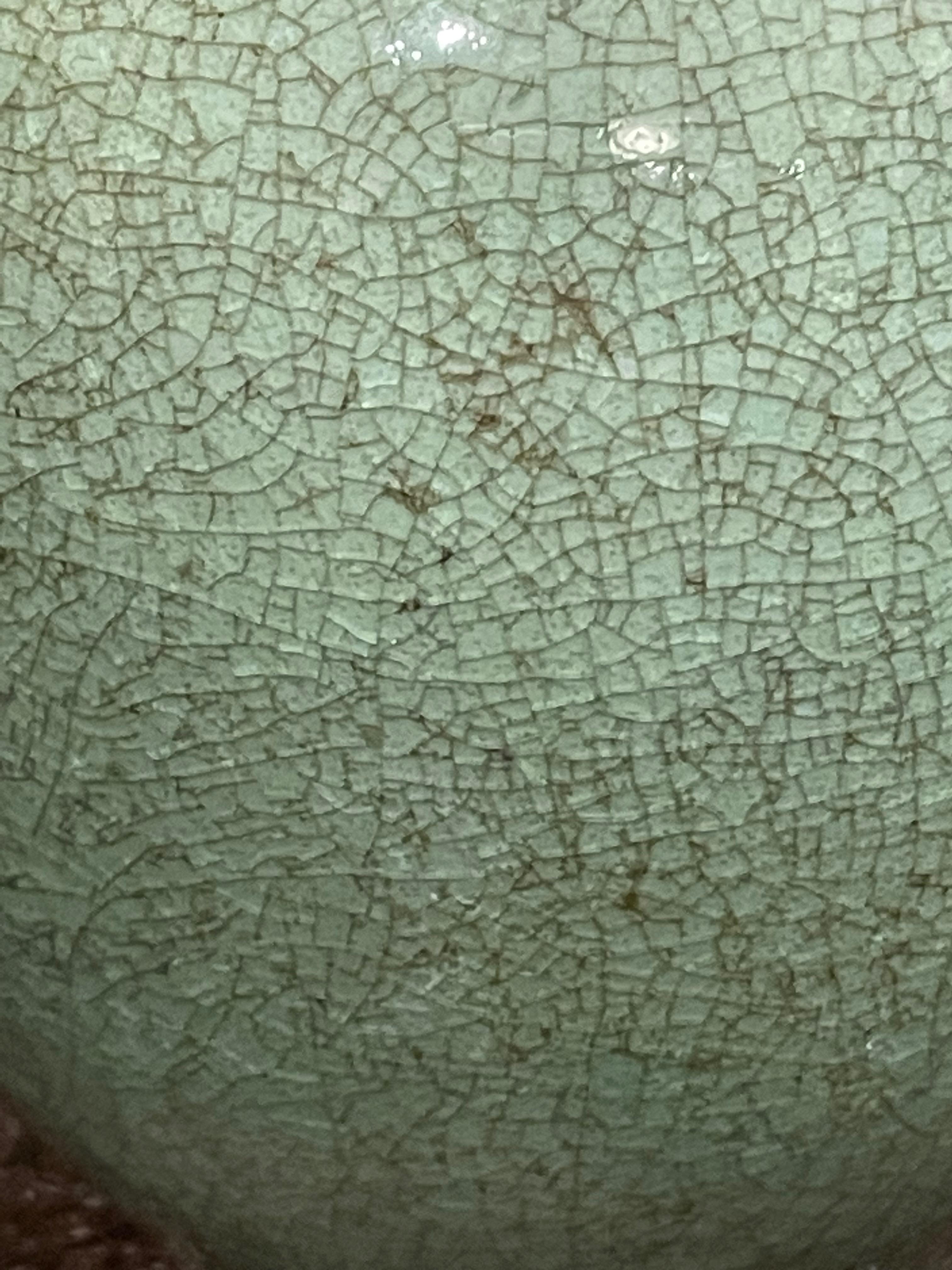 Ceramic Celadon Crackle Glaze Small Vase, China, Contemporary