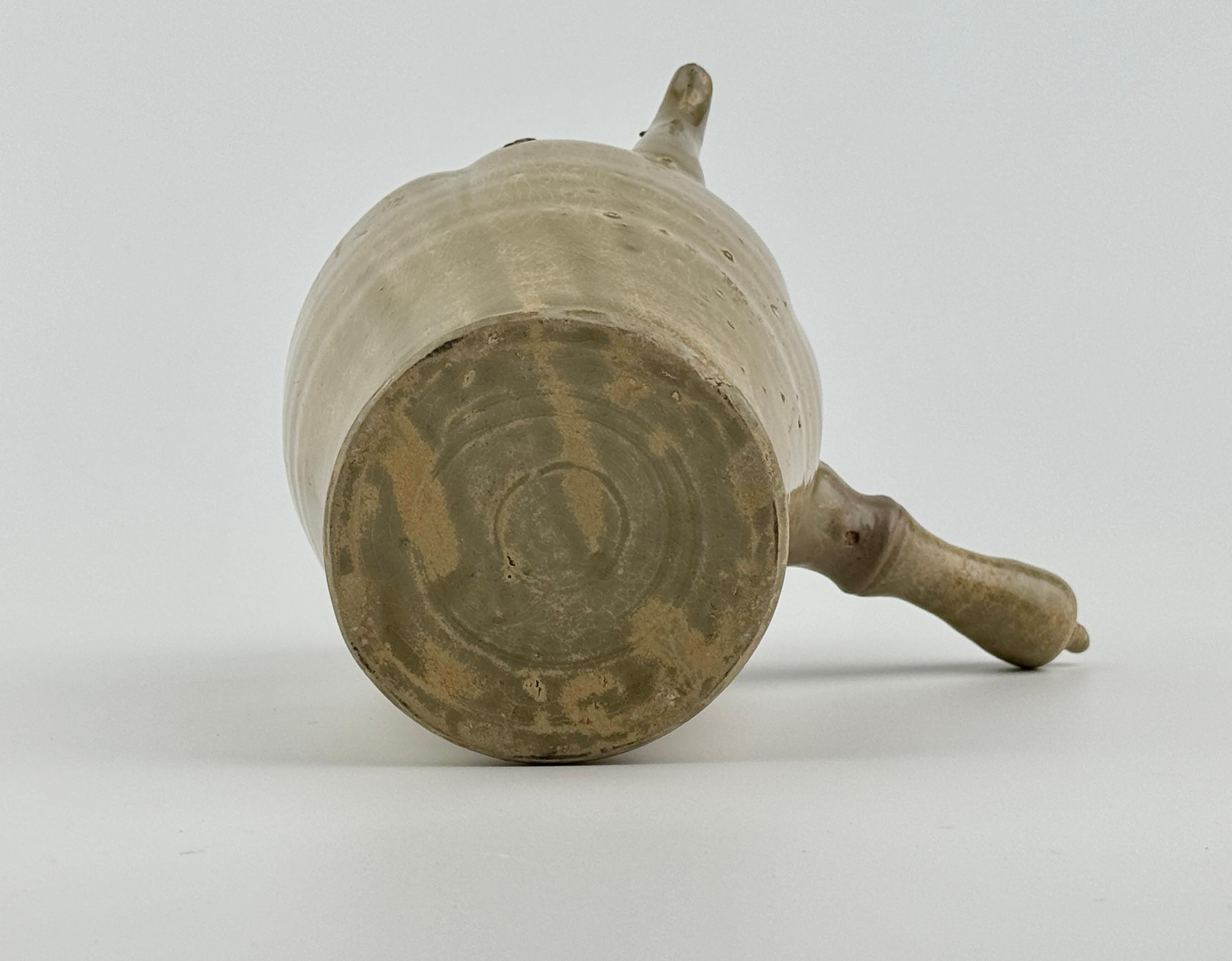 Celadon Ewer with Straight Handle, Tang to Northern Song Dynasty For Sale 6