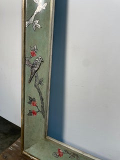 Cornice Celadon con uccelli