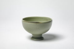 Tazza in porcellana smaltata Celadon di Robert Deblander, 1990 circa.