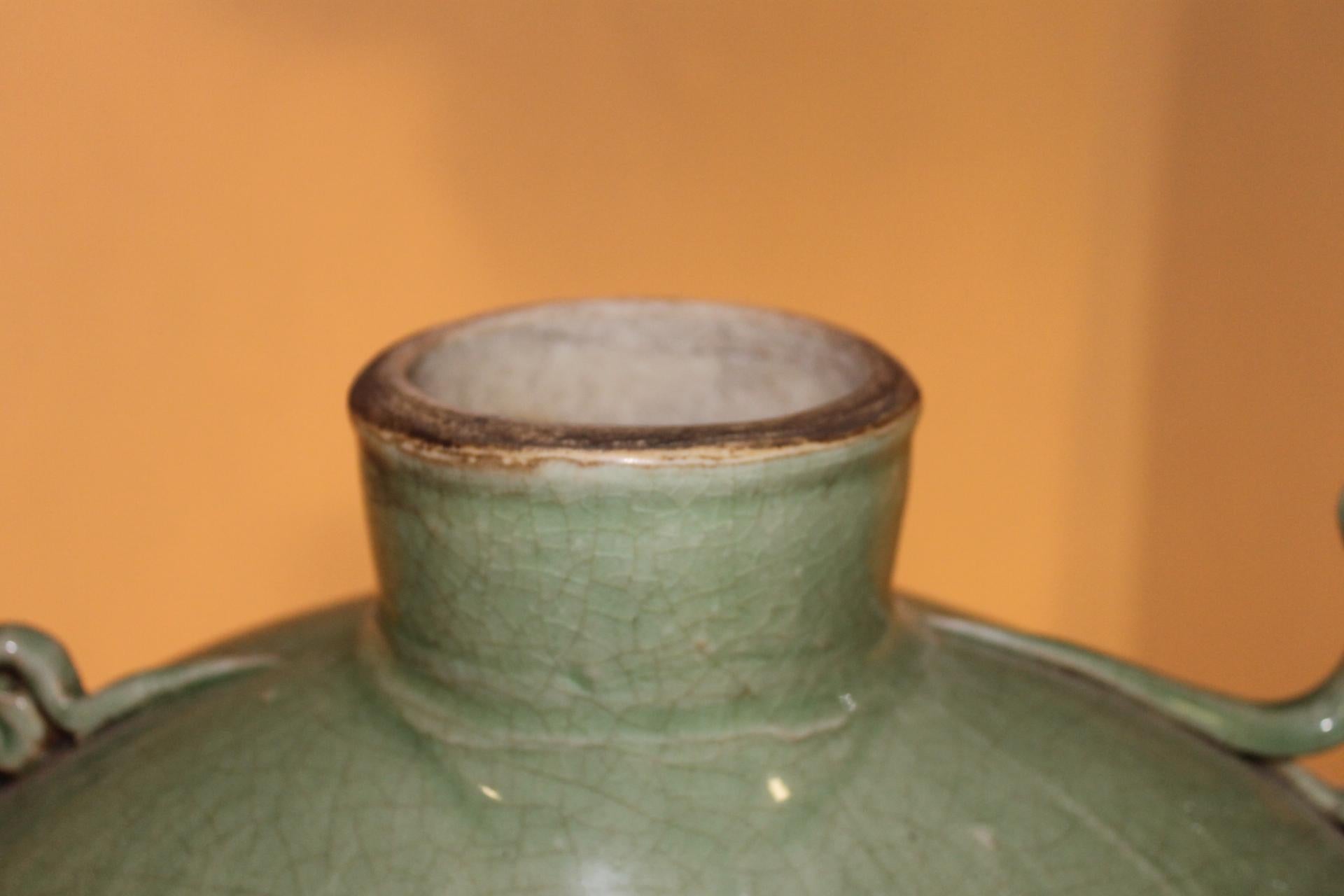 Celadon Green Ceramic Teapot, China, 20th Century For Sale 7