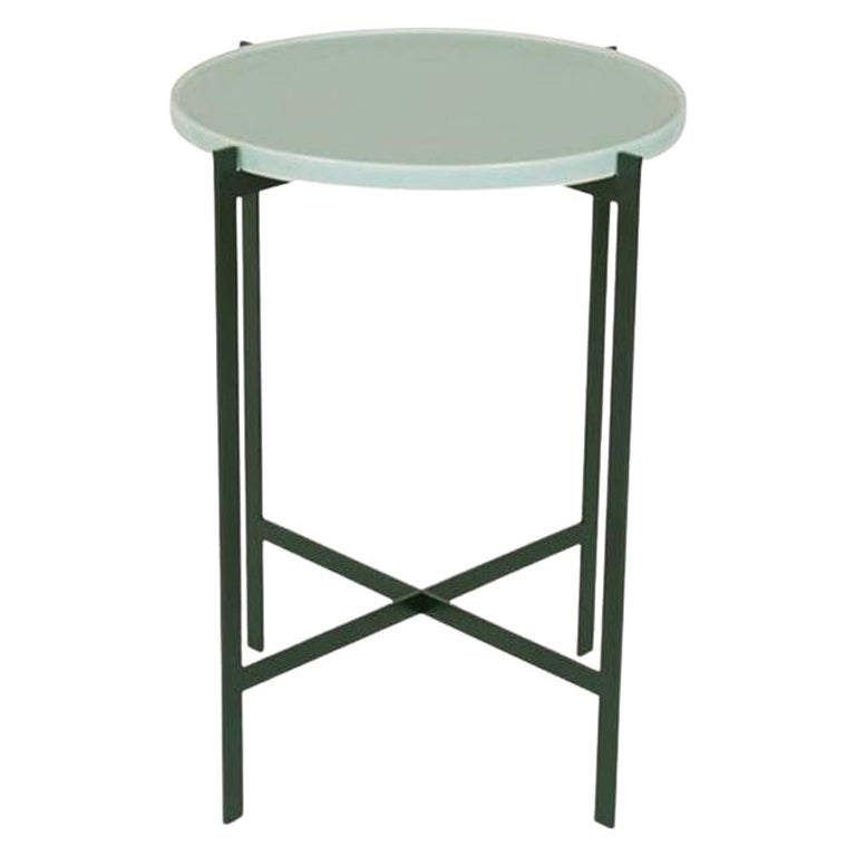 Celadon Green Porcelain Small Deck Table by Ox Denmarq