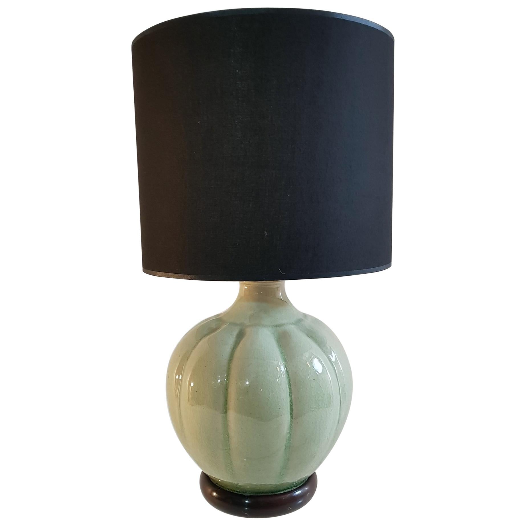 Celadon Green Table Lamp, Italy