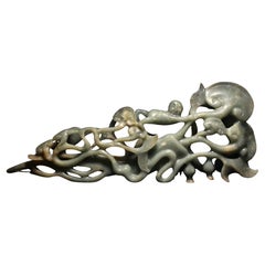 Celadon Jade Lingzhi & Junge