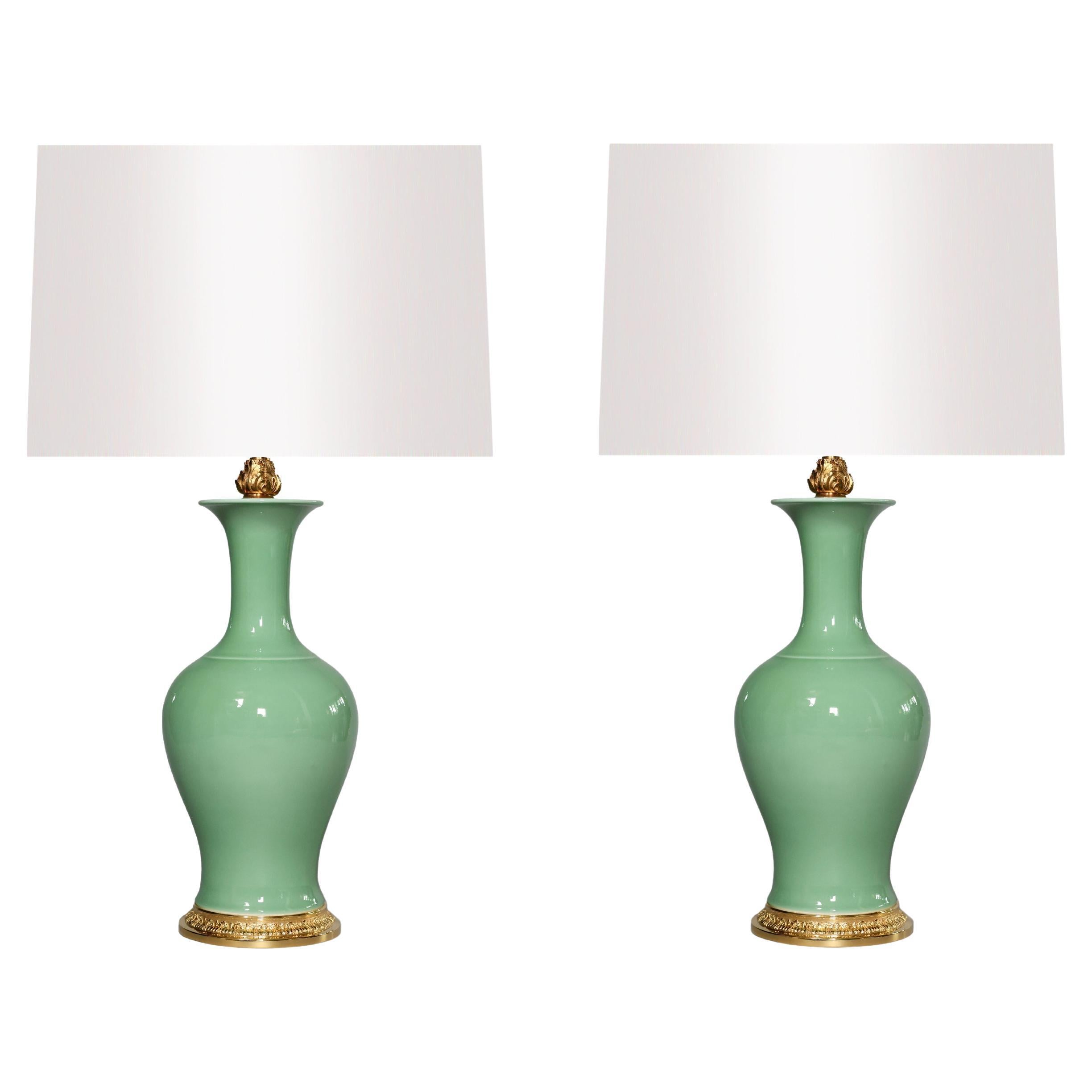 Celadon Porcelain Lamps