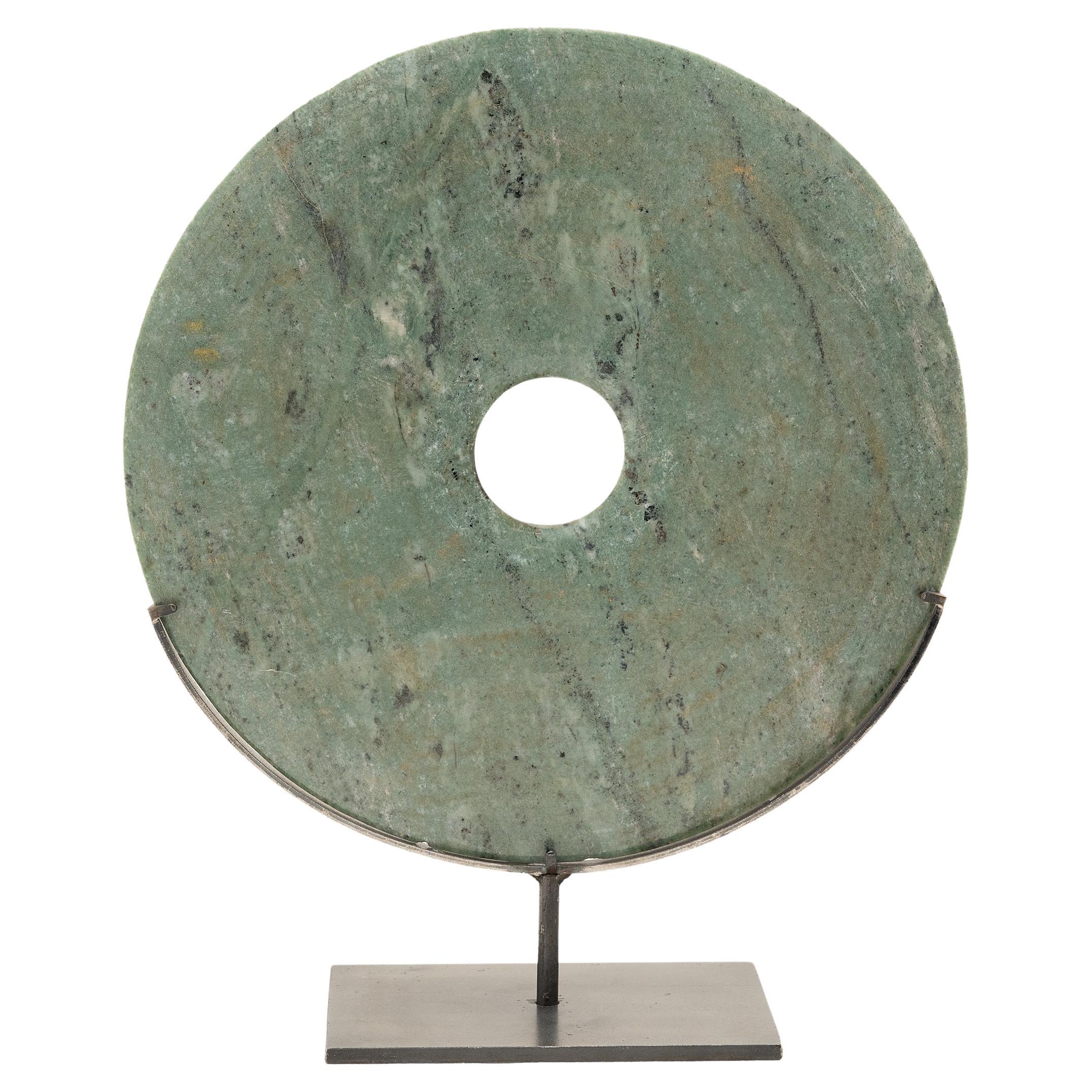 Celadon Stone Bi Disc For Sale