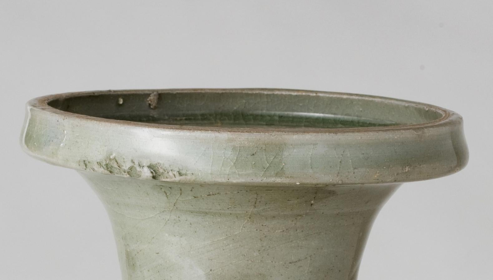 Chinese Celadon Vase, Five Dynasties or Northern Song dynasty, 10th-11th Century For Sale