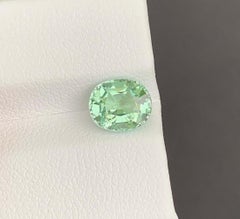 Celadone Green Tourmaline Gemstone: Natural October Birthstone, Africa 2.19 CT