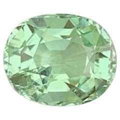 Celadone Green Tourmaline Gemstone: Natural October Birthstone, Africa 2.19 CT