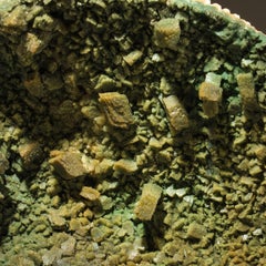 Celadonite inclusa Heulandite da Aurangabad, Maharashtra, India