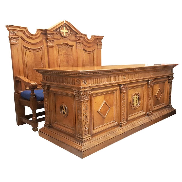 Celebrant Chairs Communion Table From A Scottish Church