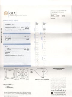 Celebration Diamond Anillo de compromiso talla princesa 1,00 CT H VVS2 14KT Oro blanco