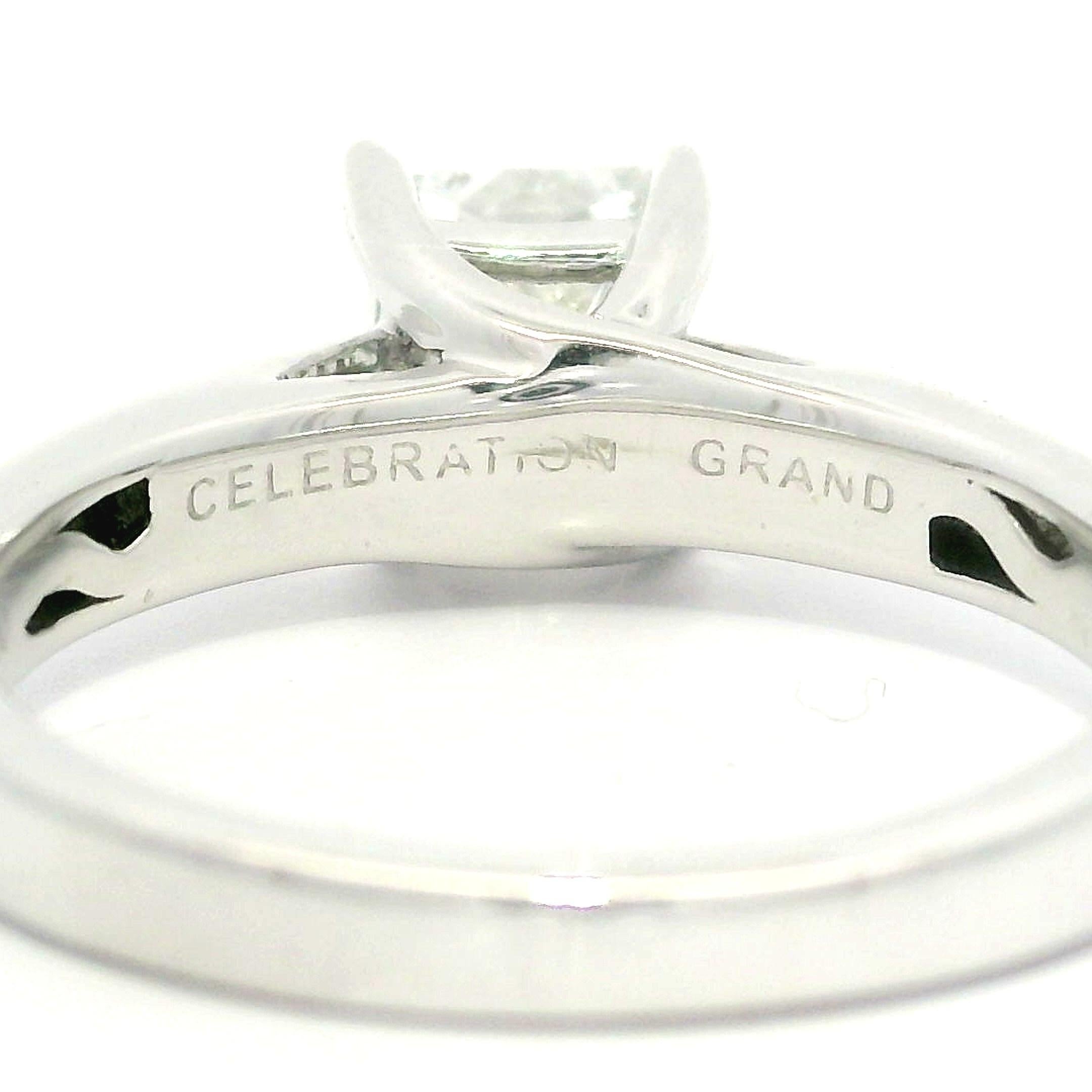 Celebration Diamond Bague solitaire en or 14k GIA .98ct Princess Cut F SI2 Diamond Solitaire Ring en vente 5
