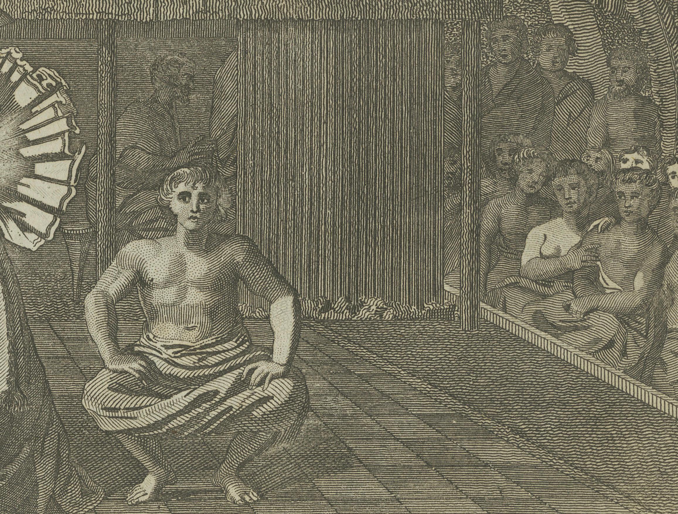 Engraved Celebration of Tahitian Culture: Traditional Dance at Otaheite, circa 1785 For Sale