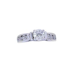 Celebration Round Diamond Engagement Ring 18 Karat White Gold 1.46 Carat