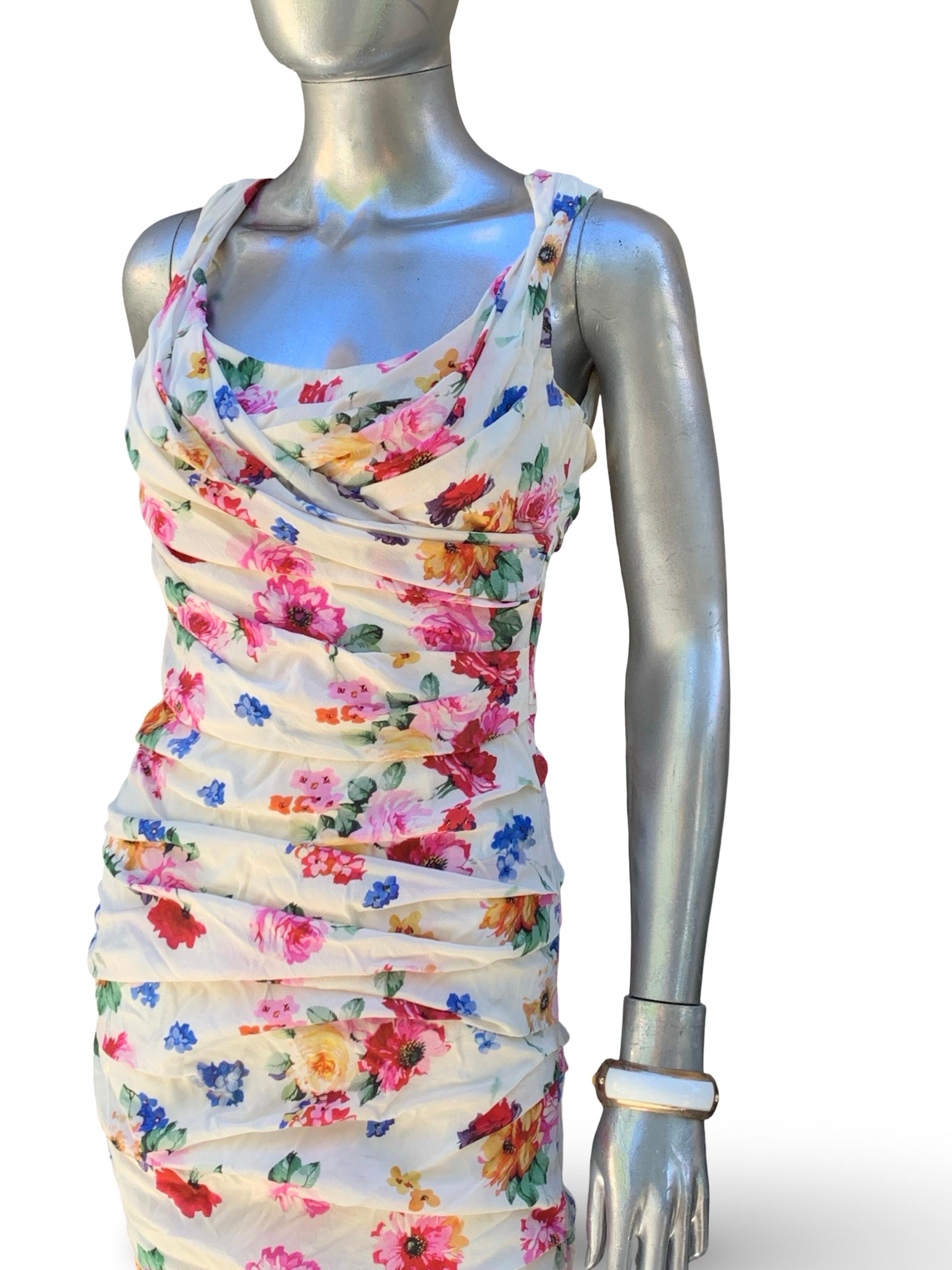Celebrity Owned Dolce And Gabbana Floral Silk Iconic 