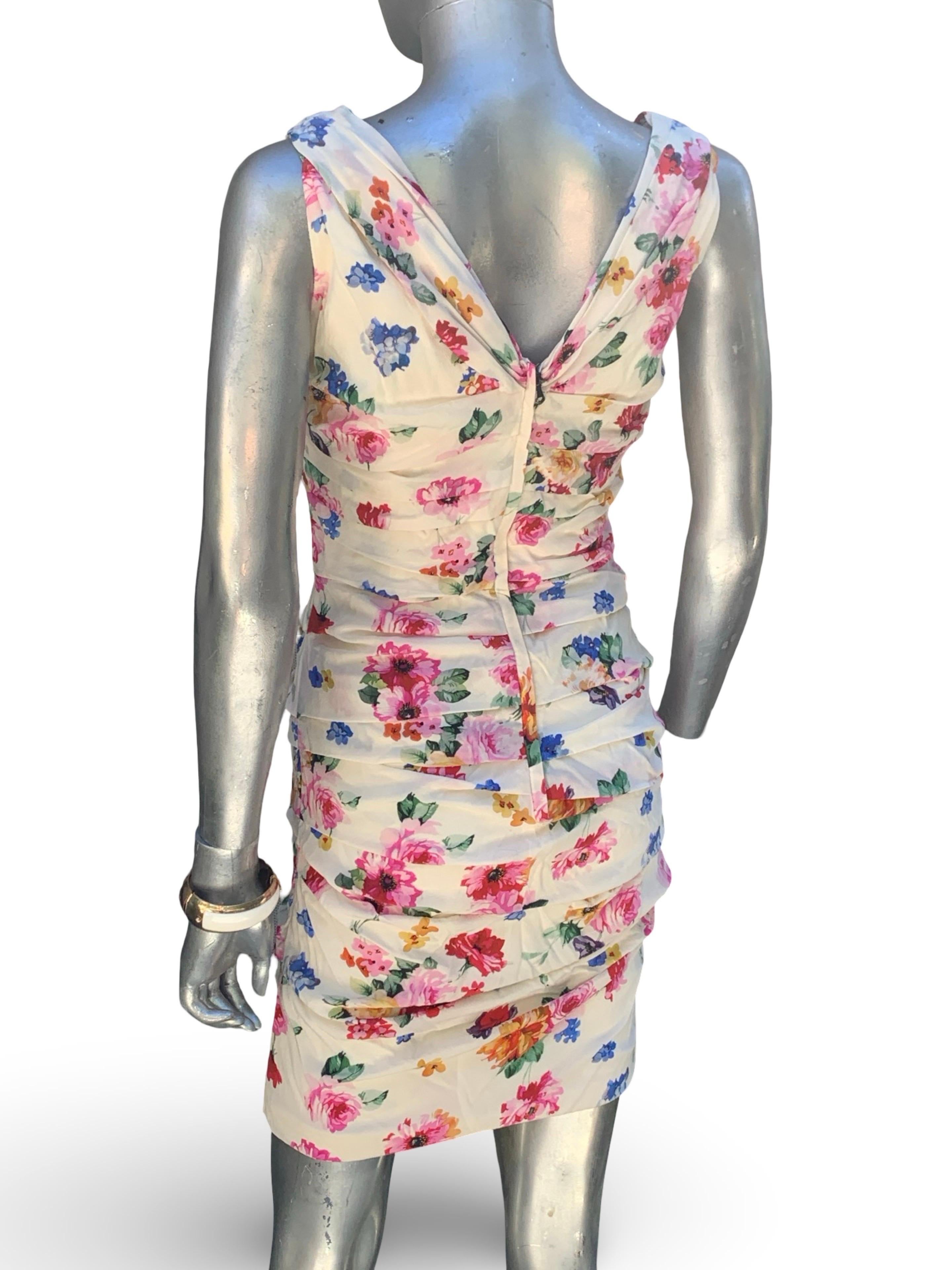 Celebrity Owned Dolce And Gabbana Floral Silk Iconic 