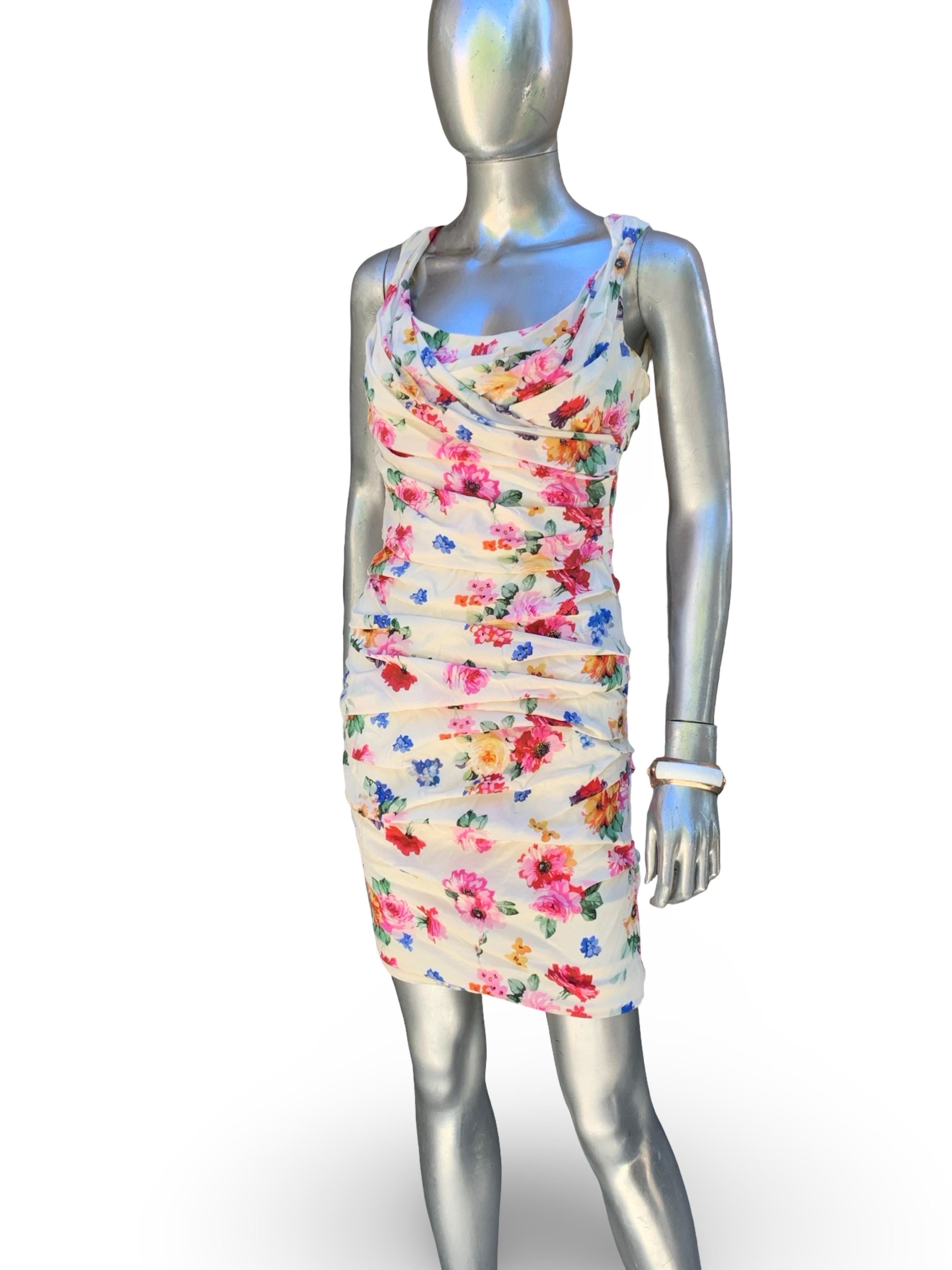 Celebrity Owned Dolce And Gabbana Floral Silk Iconic 