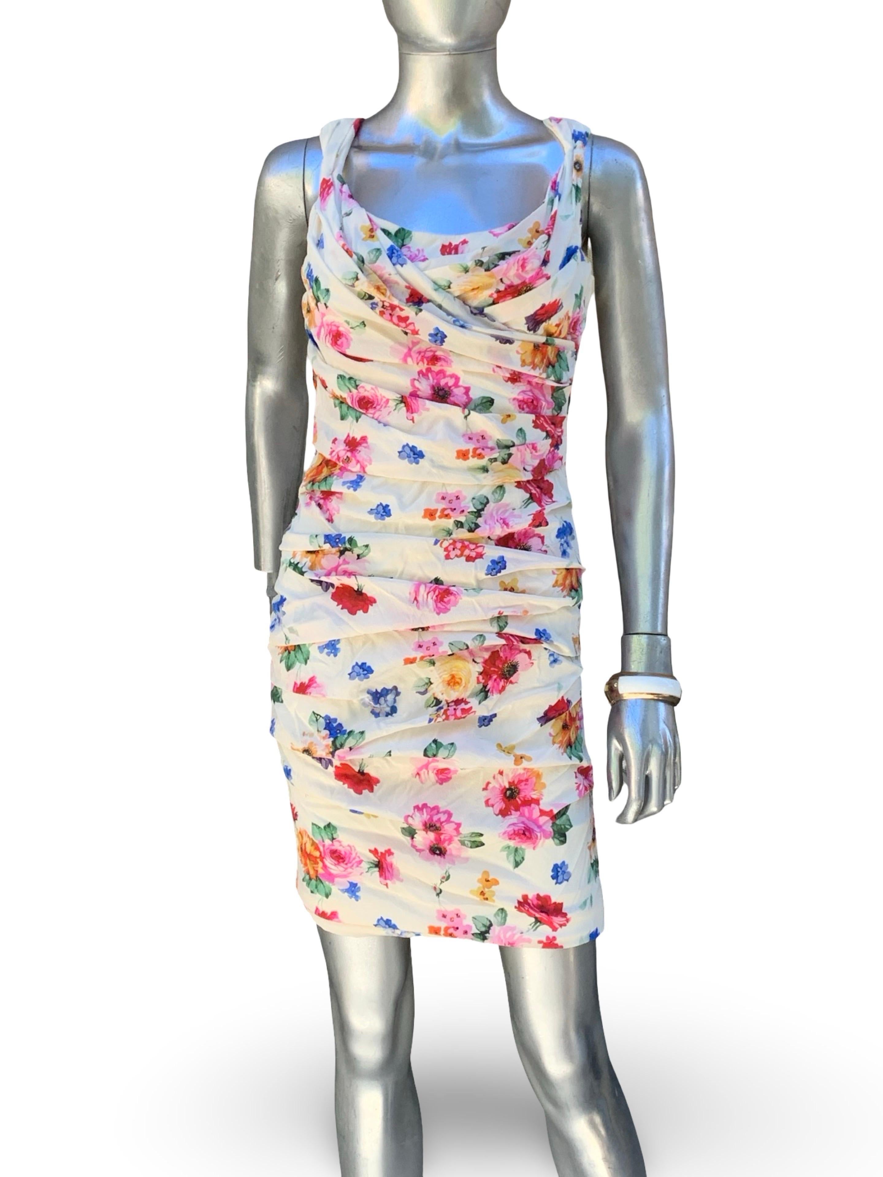 Celebrity Owned Dolce And Gabbana Floral Silk Iconic 