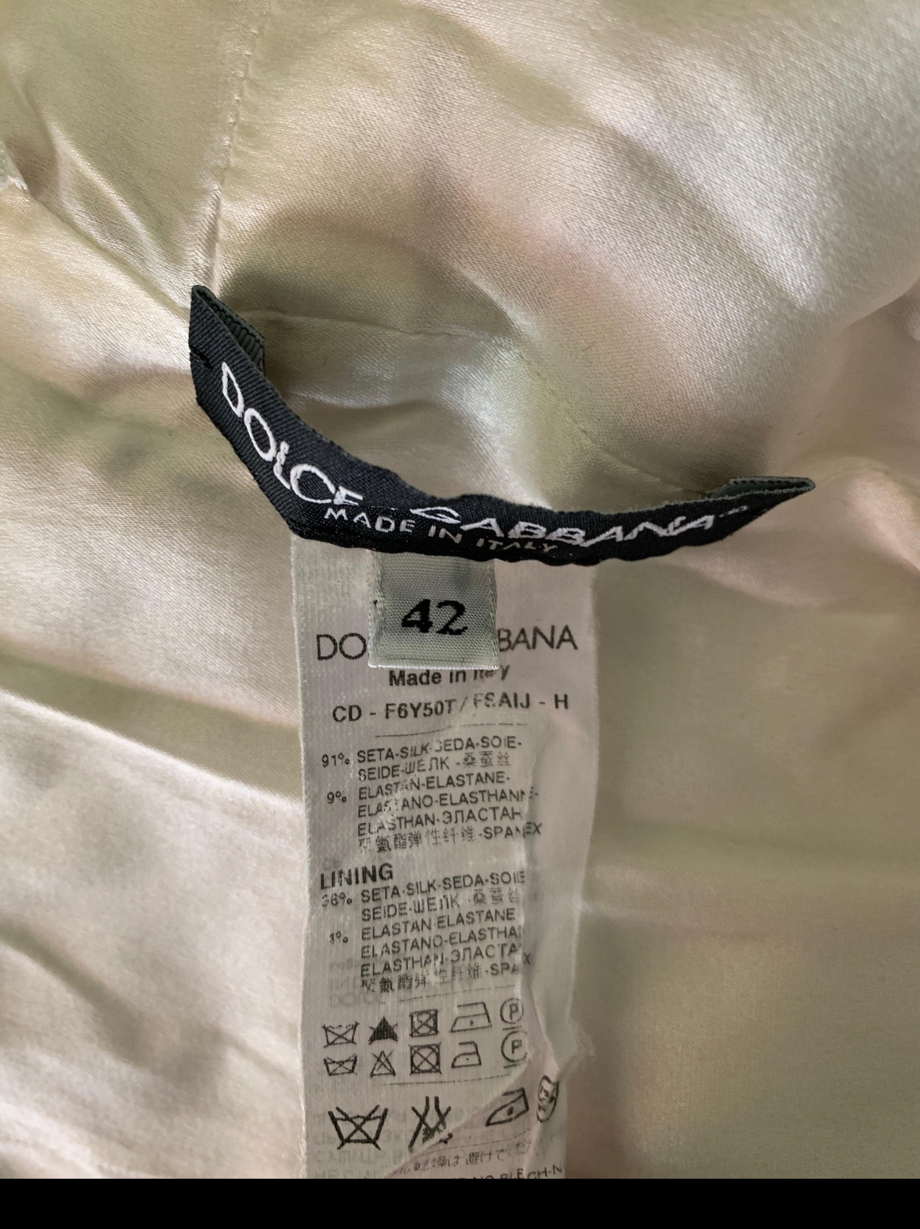 Celebrity Owned Dolce And Gabbana Floral Silk Iconic 