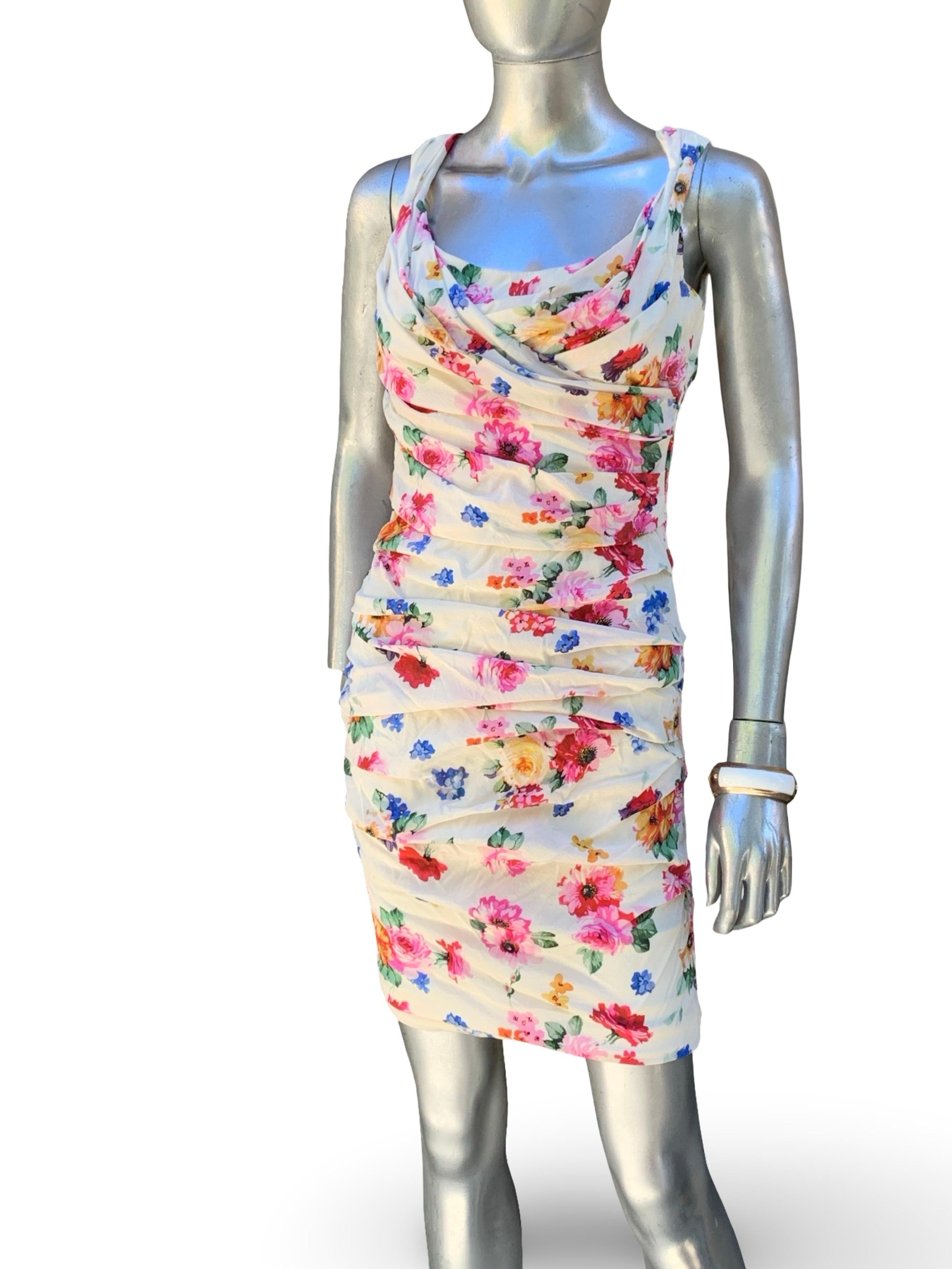 Celebrity Owned Dolce And Gabbana Floral Silk Iconic 