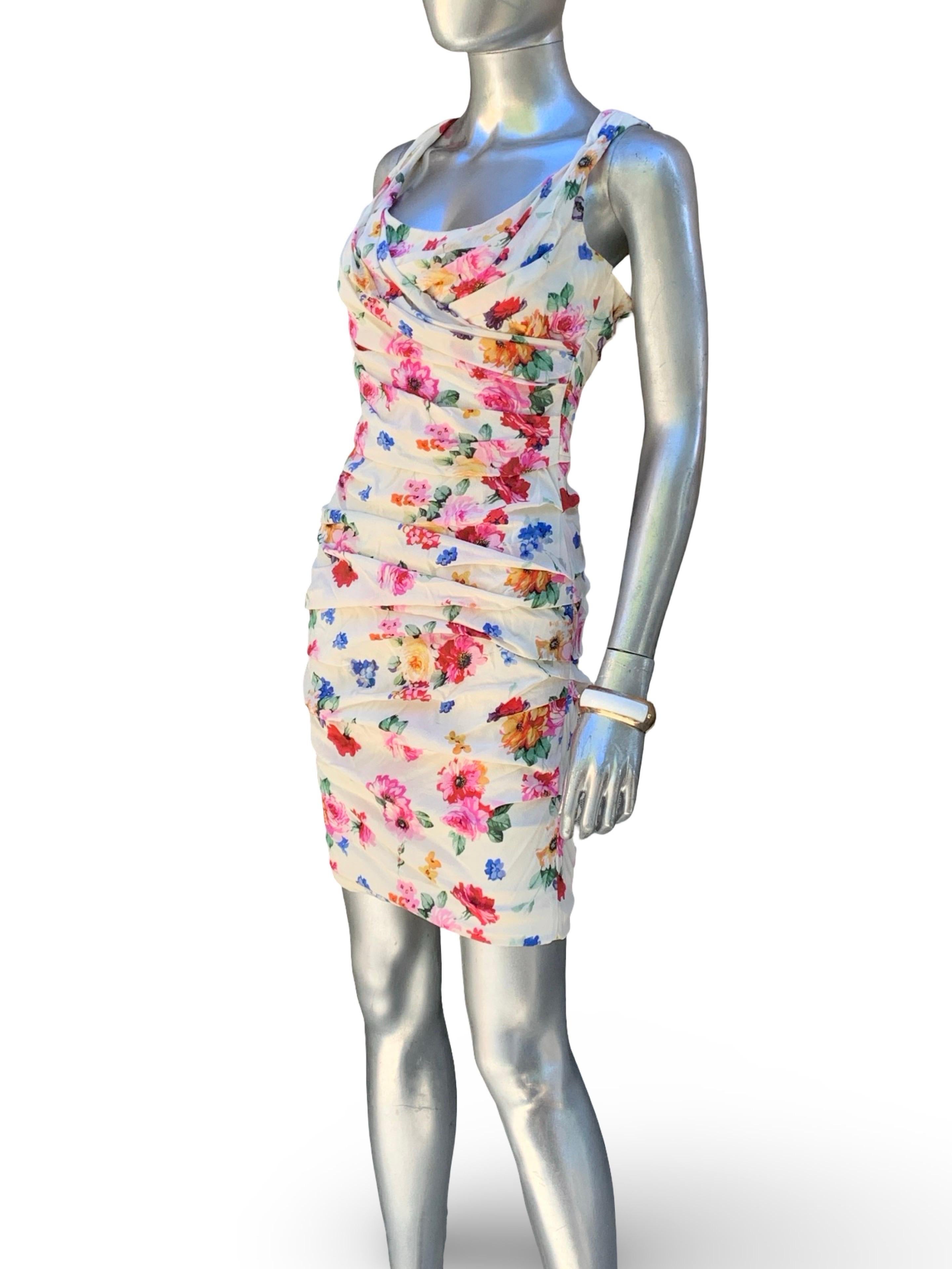 Celebrity Owned Dolce And Gabbana Floral Silk Iconic 