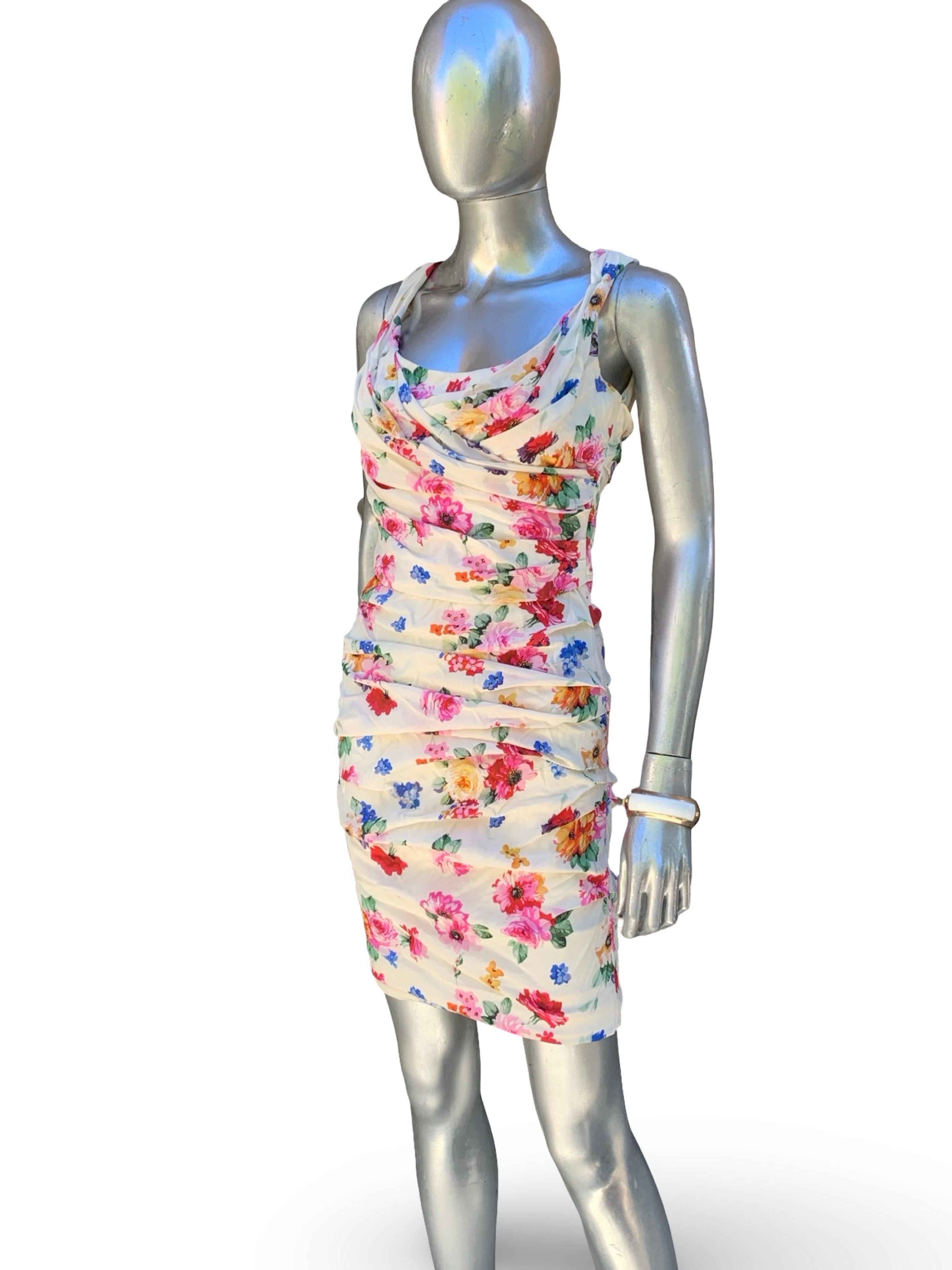 Celebrity Owned Dolce And Gabbana Floral Silk Iconic 