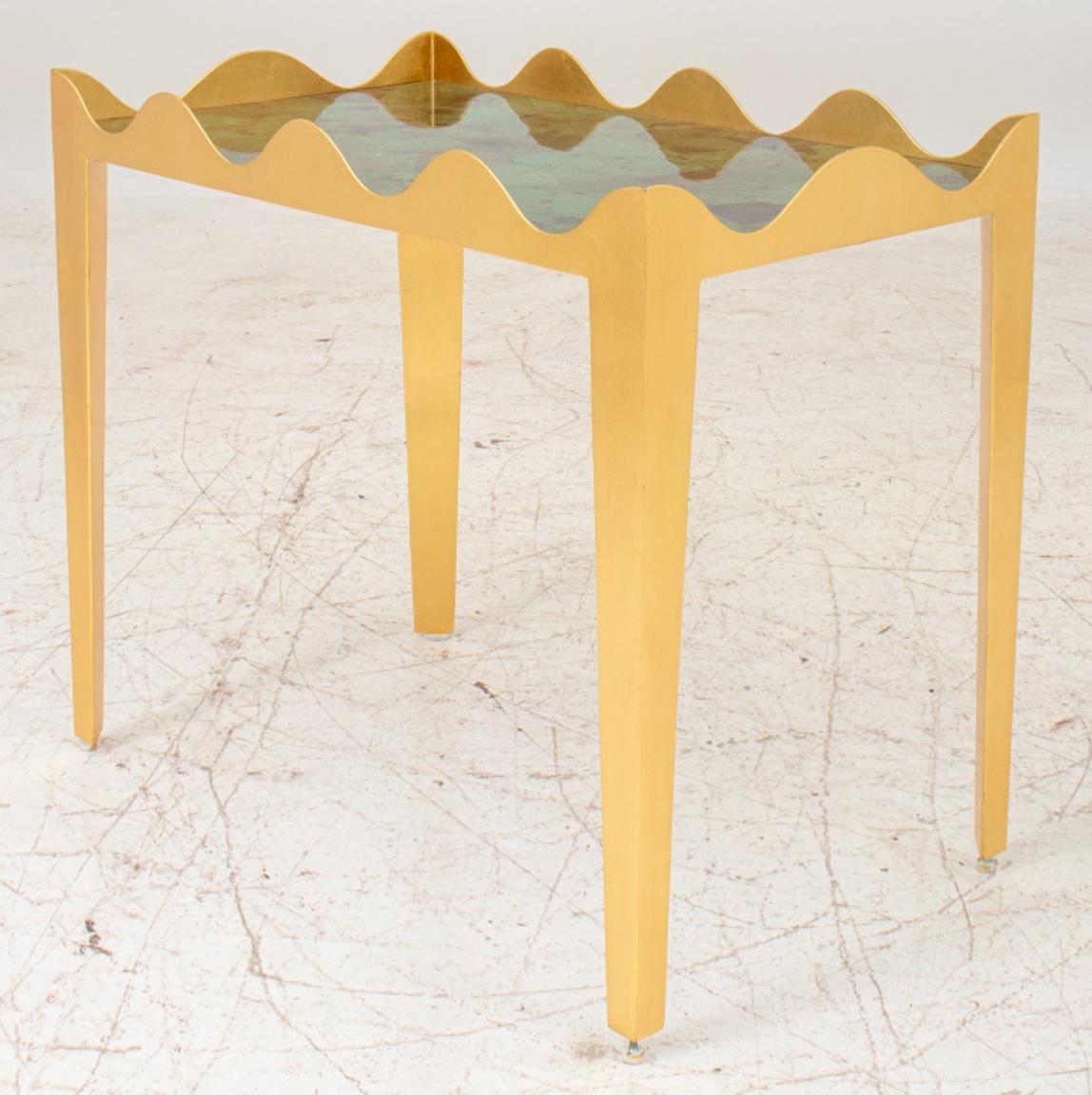 Metal Celerie Kemble For Henredon Ruffle Side Table