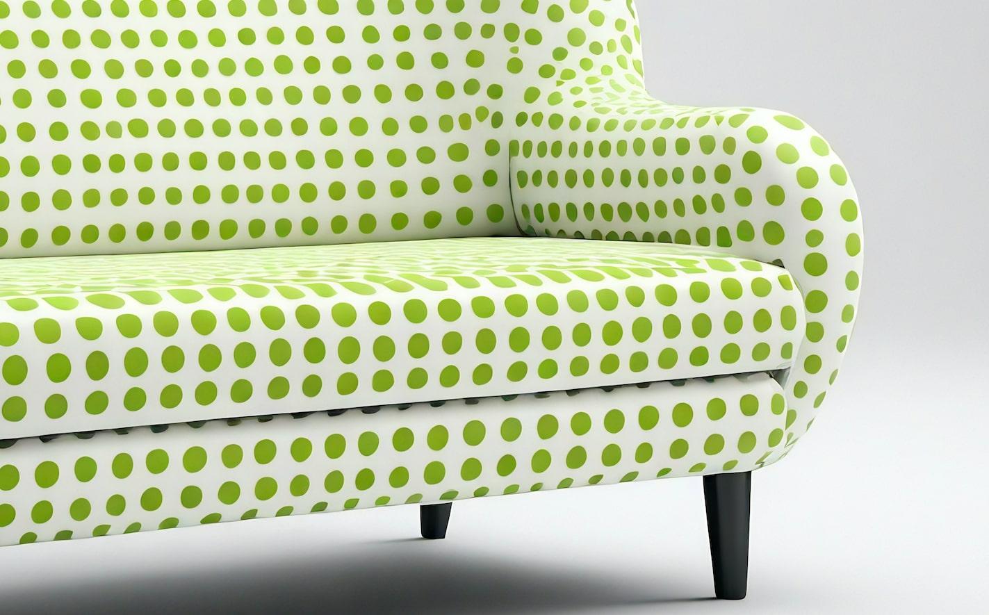 Celery Polkadot-Loungesessel im Zustand „Neu“ im Angebot in New York, NY