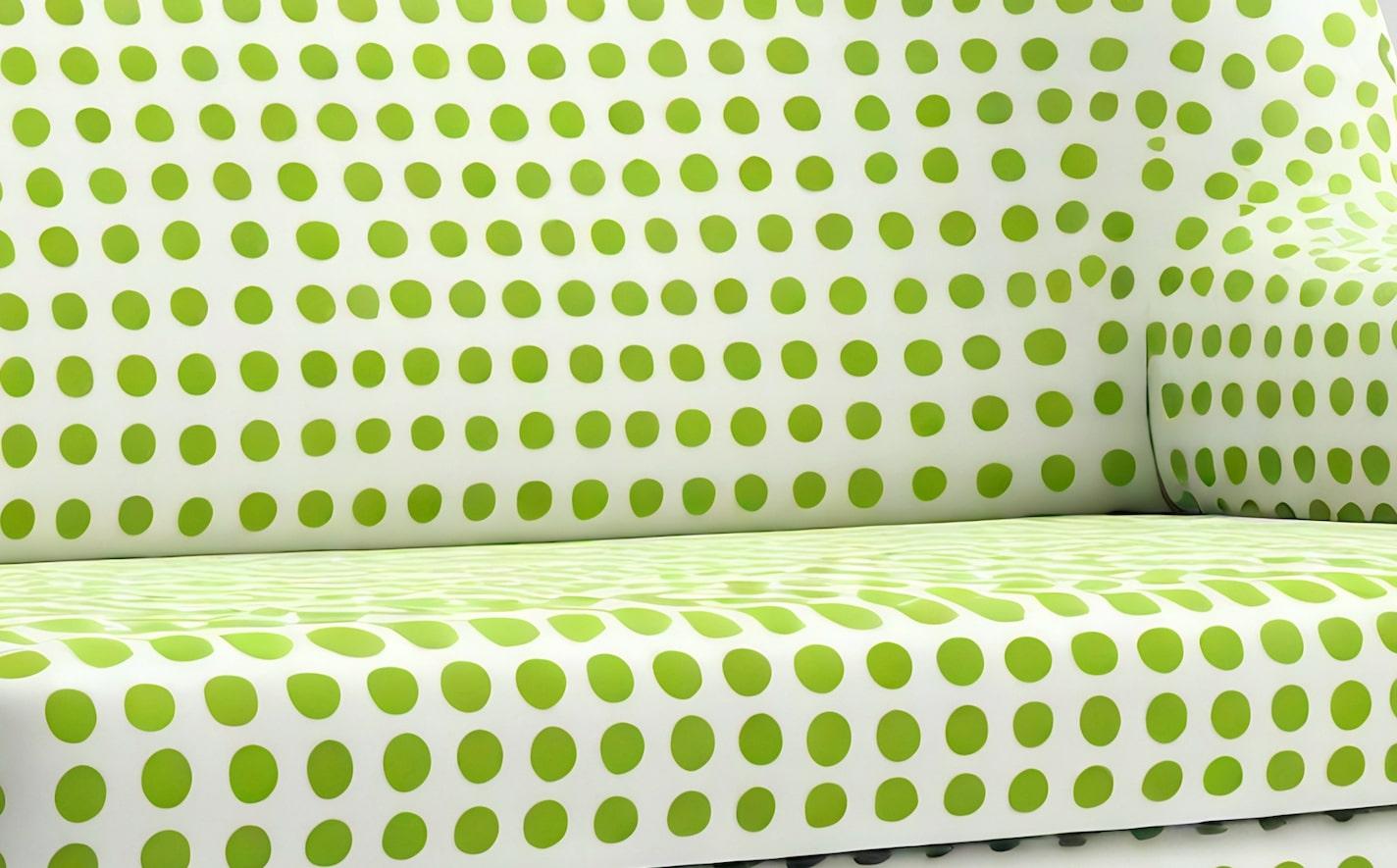Celery Polkadot-Loungesessel (Polster) im Angebot