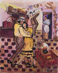 'Couple Dancing Tango, Buenos Aires', Milonga, Argentinian Woman Artist