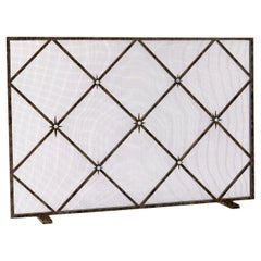 Celeste Fireplace Screen in Gold Rubbed Black