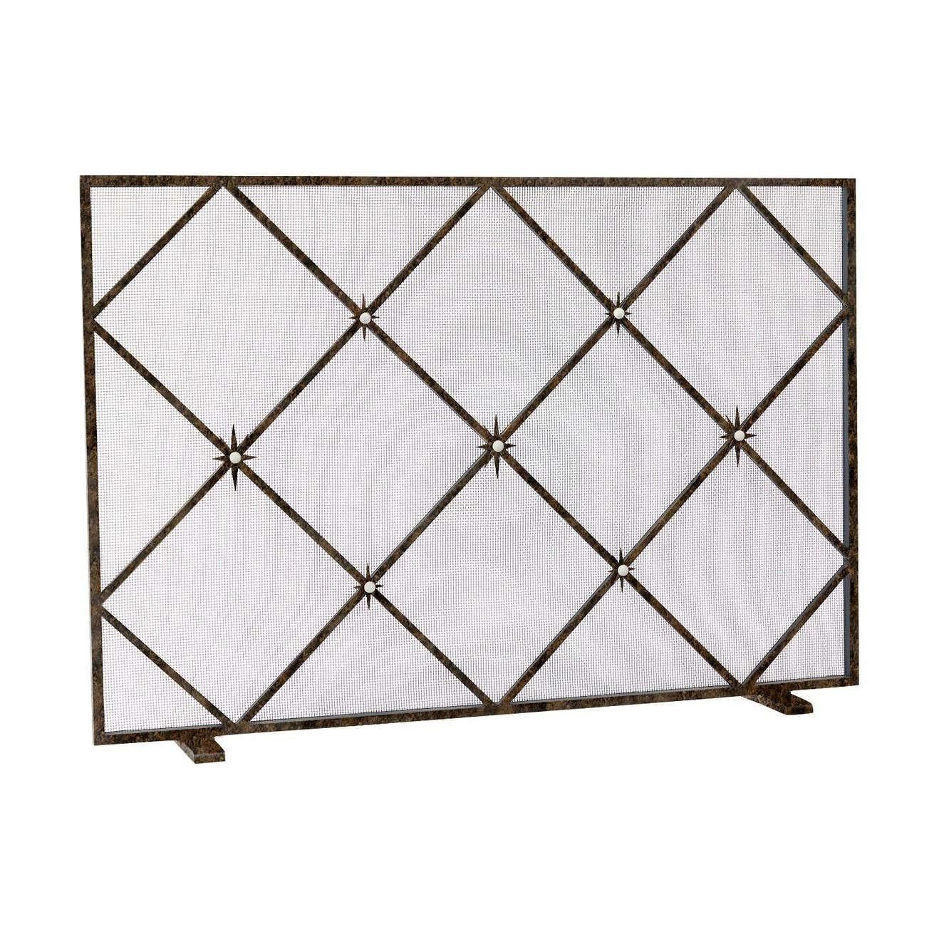 American Celeste Fireplace Screen Warm Black For Sale