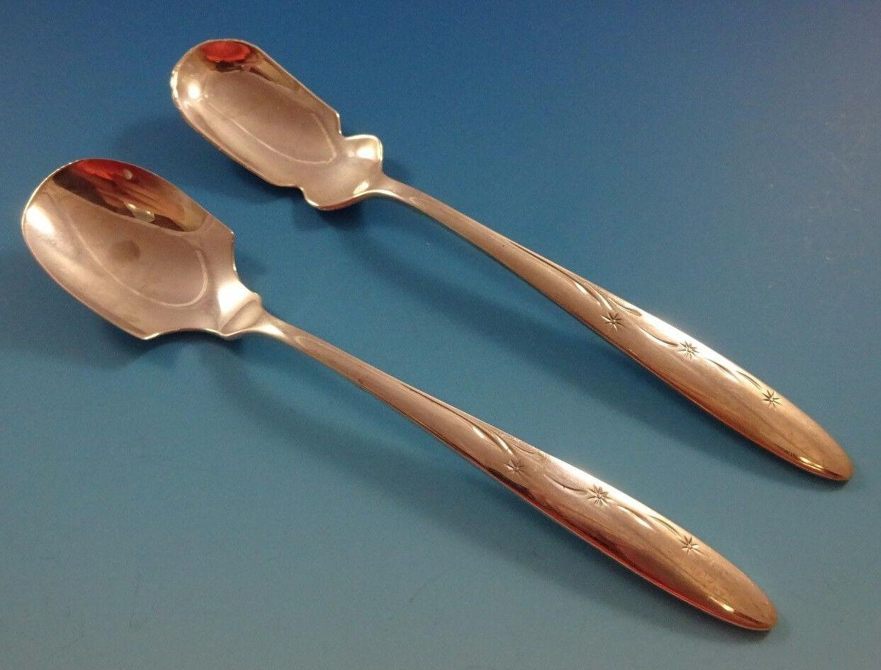 Celeste Gorham Sterling Silver Flatware Set 8 Service 61 pcs Mid Century Modern For Sale 1