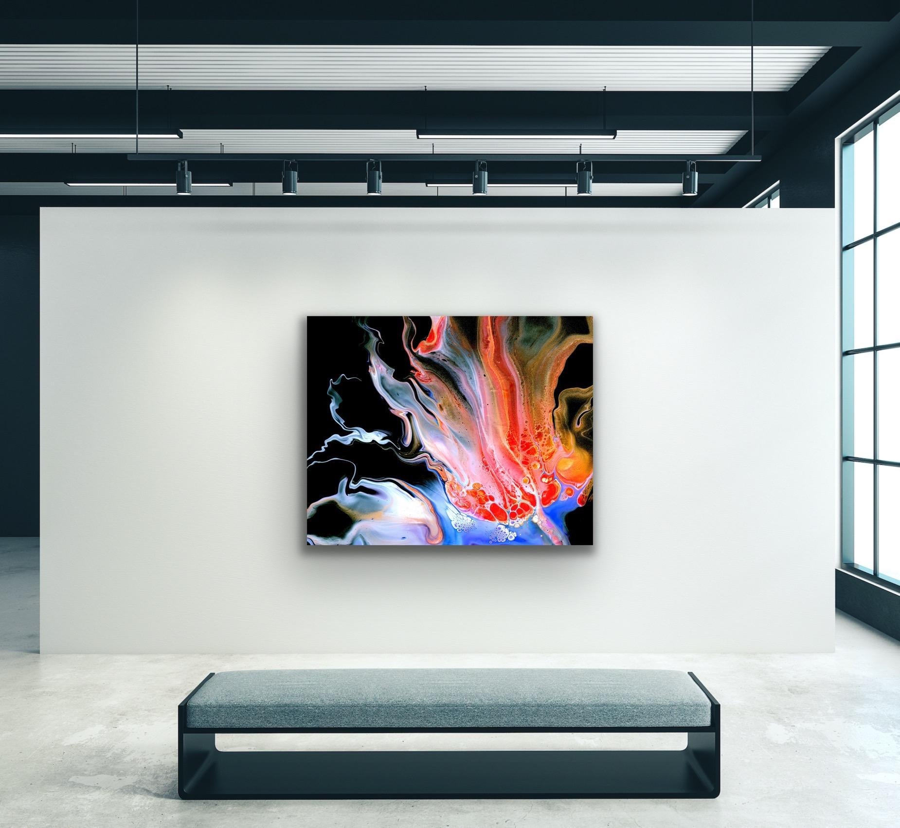 Abstract Contemporary Fluid Art, Celeste Reiter, Signed Limited Edition Giclee’ 2