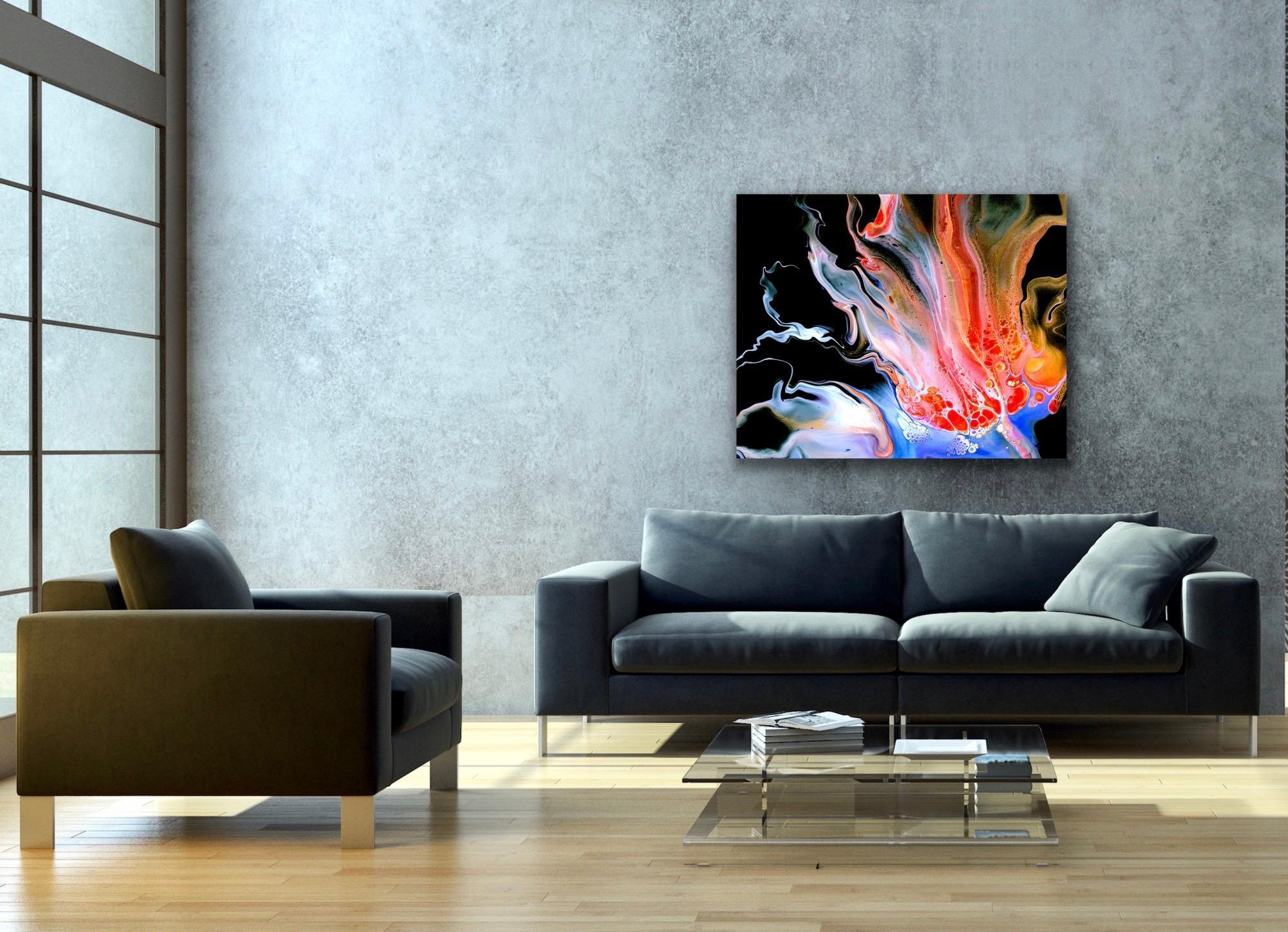 Abstract Contemporary Fluid Art, Celeste Reiter, Signed Limited Edition Giclee’ 3