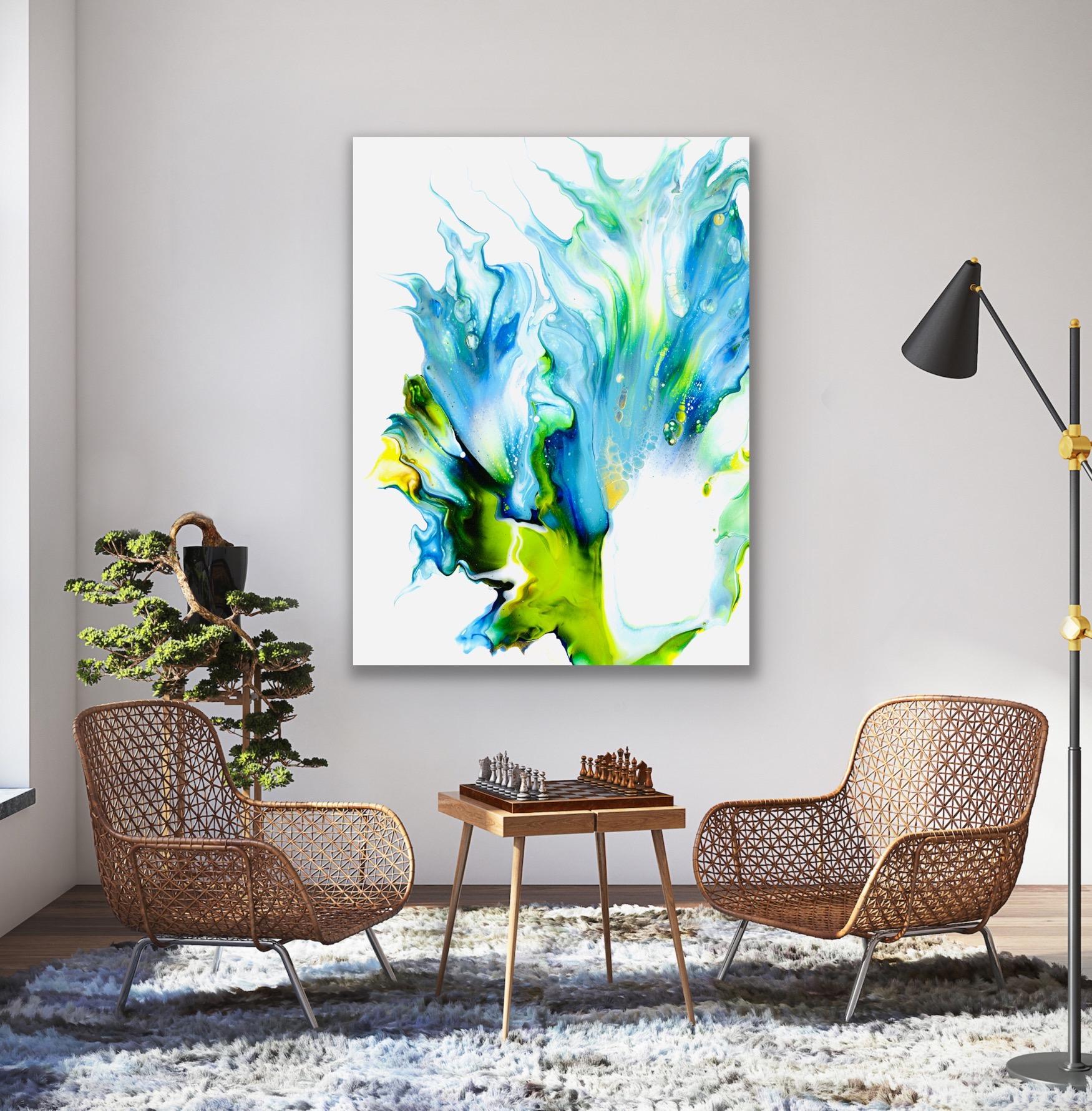 Abstract Contemporary Painting, Celeste Reiter, Signed Limited Edition Giclee’ 2