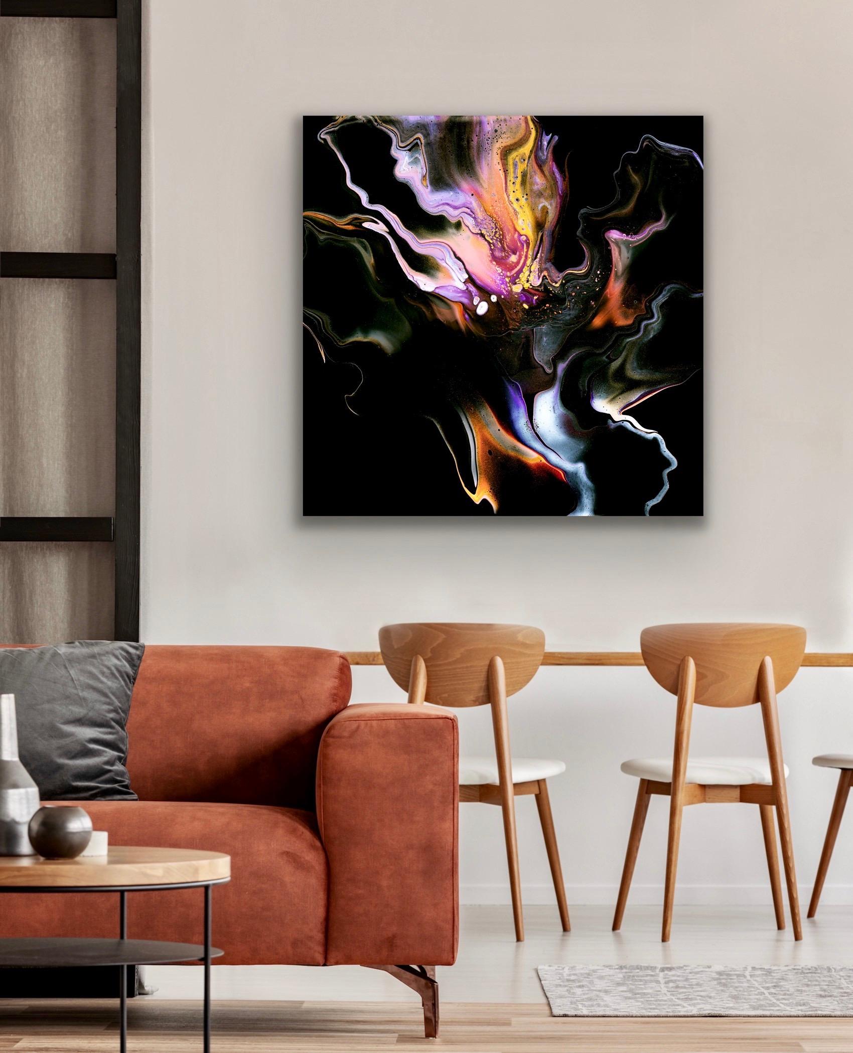Abstract Contemporary Painting, Celeste Reiter, Signed Limited Edition Print For Sale 1
