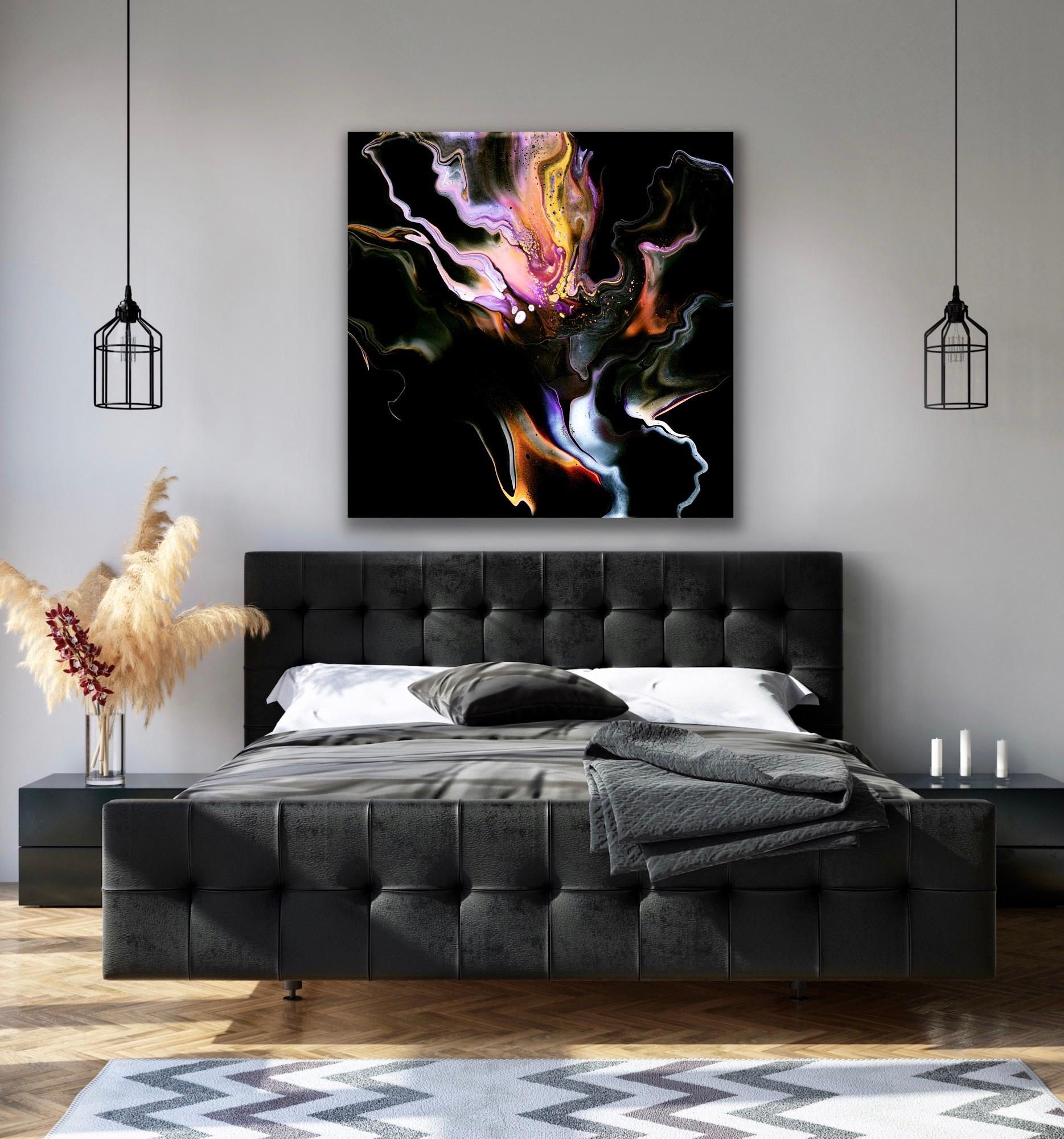 Abstract Contemporary Painting, Celeste Reiter, Signed Limited Edition Print For Sale 2