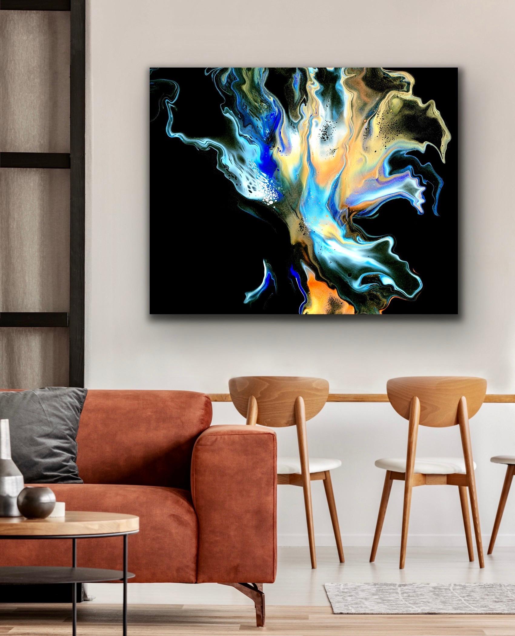 This contemporary colorful abstract painting is printed on a lightweight metal composite and comes signed by the hand-artist and ready to hang. 

-Title: Luminary
-Artist: Celeste Reiter
LIMITED EDITION; 2 of 50 signed by artist.
*This piece is a