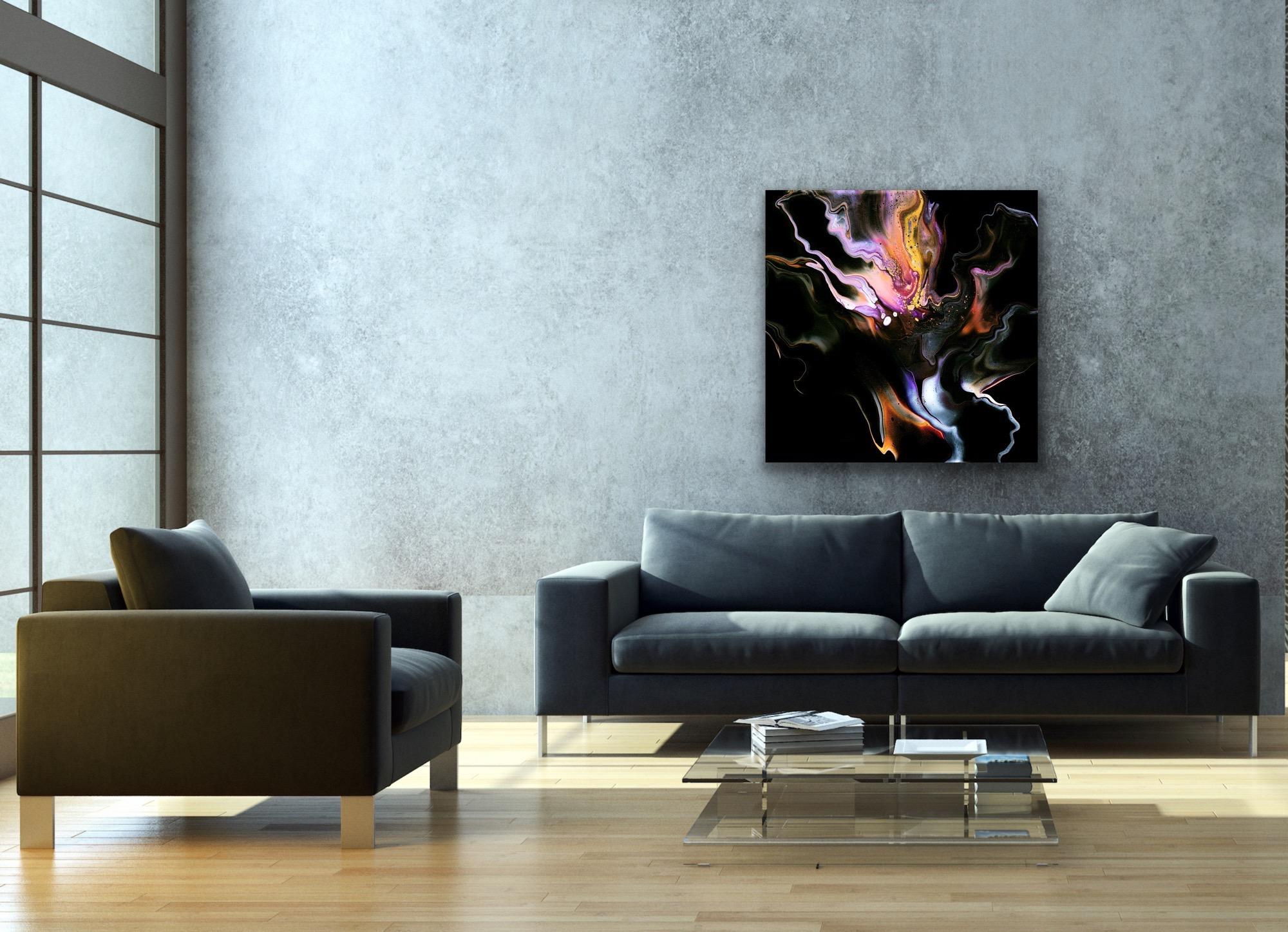 Abstract Contemporary Painting, Celeste Reiter, Signed Limited Edition Print For Sale 4