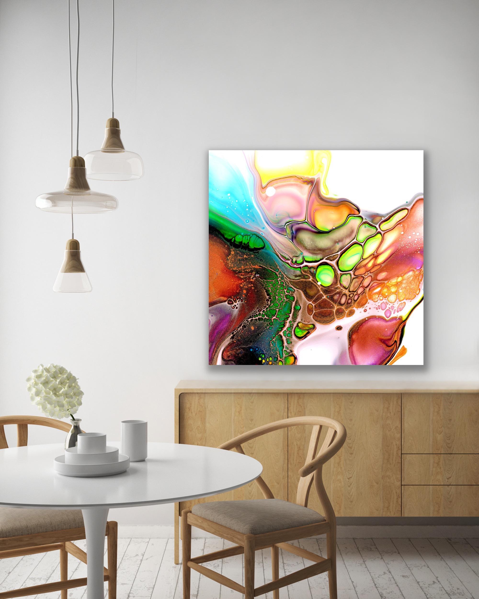 Abstract Contemporary Painting, Large Modern Giclee Print, LE Signed by artist. For Sale 1
