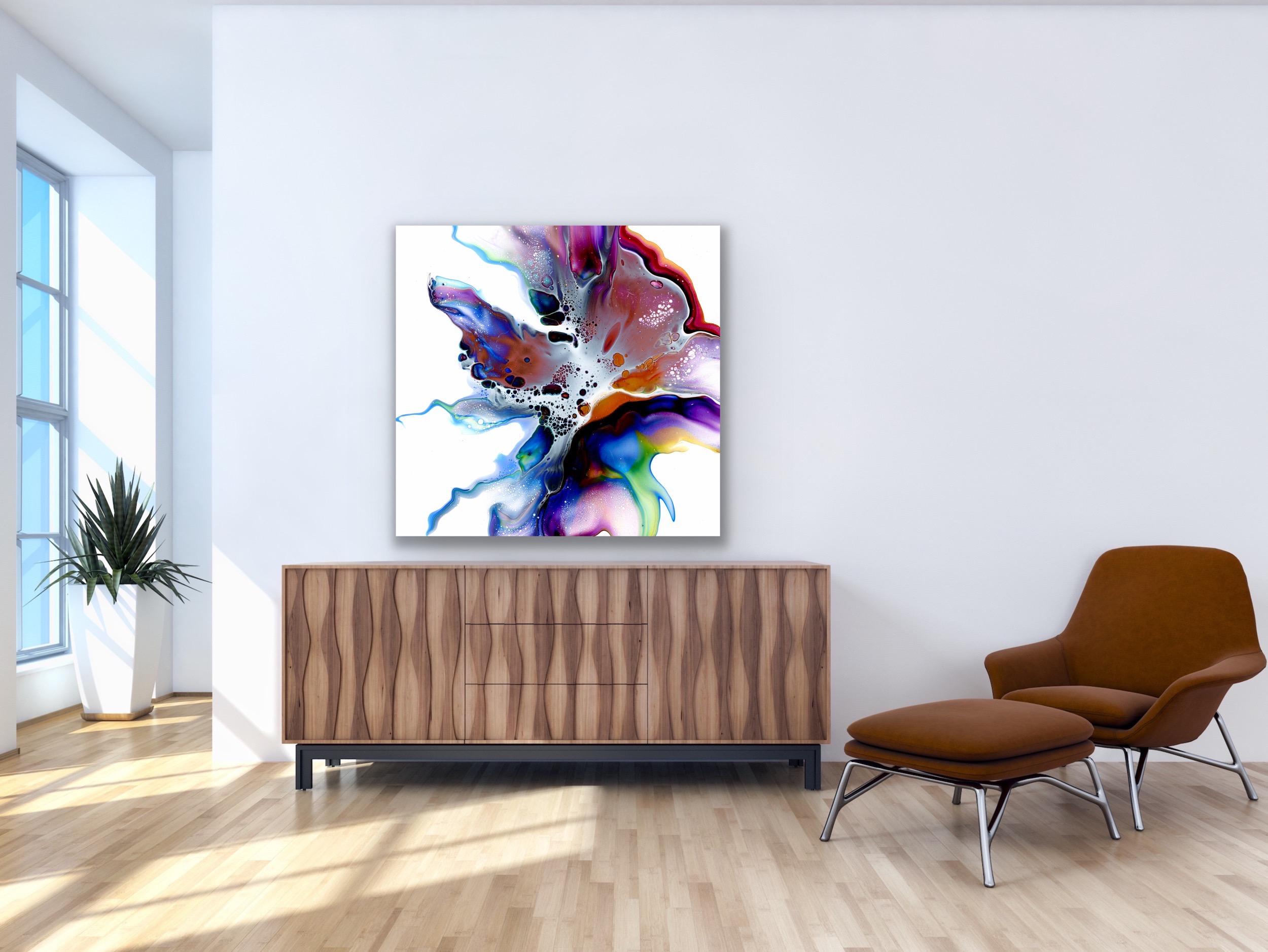 Abstract Contemporary Painting, Large Modern Giclee Print, LE Signed by artist. For Sale 2