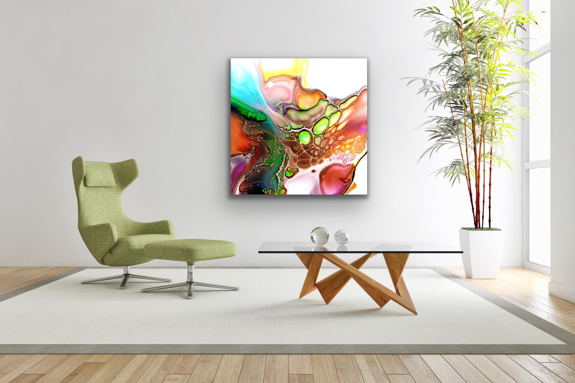 Abstract Contemporary Painting, Large Modern Giclee Print, LE Signed by artist. For Sale 3