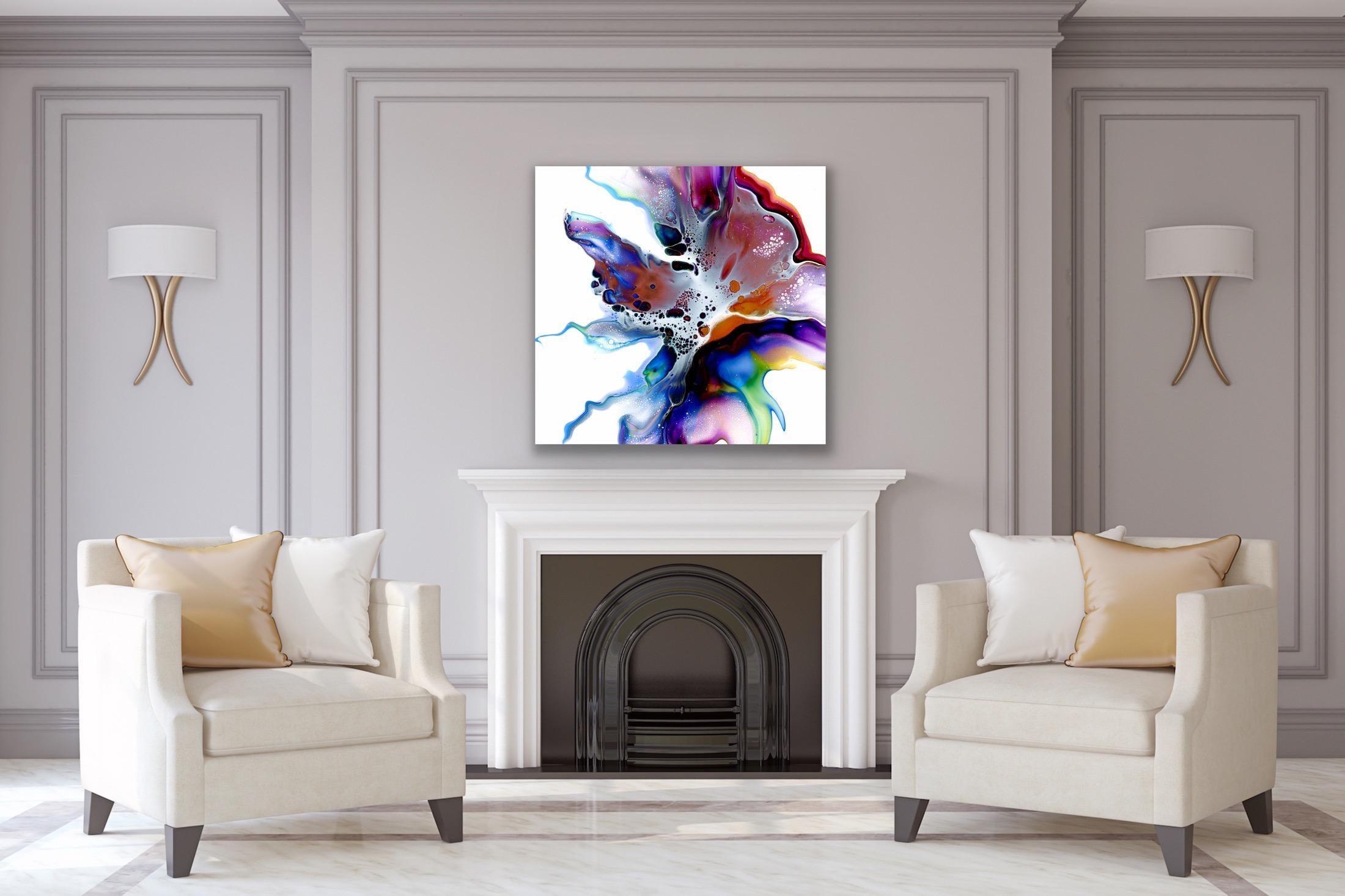 Abstract Contemporary Painting, Large Modern Giclee Print, LE Signed by artist. For Sale 3