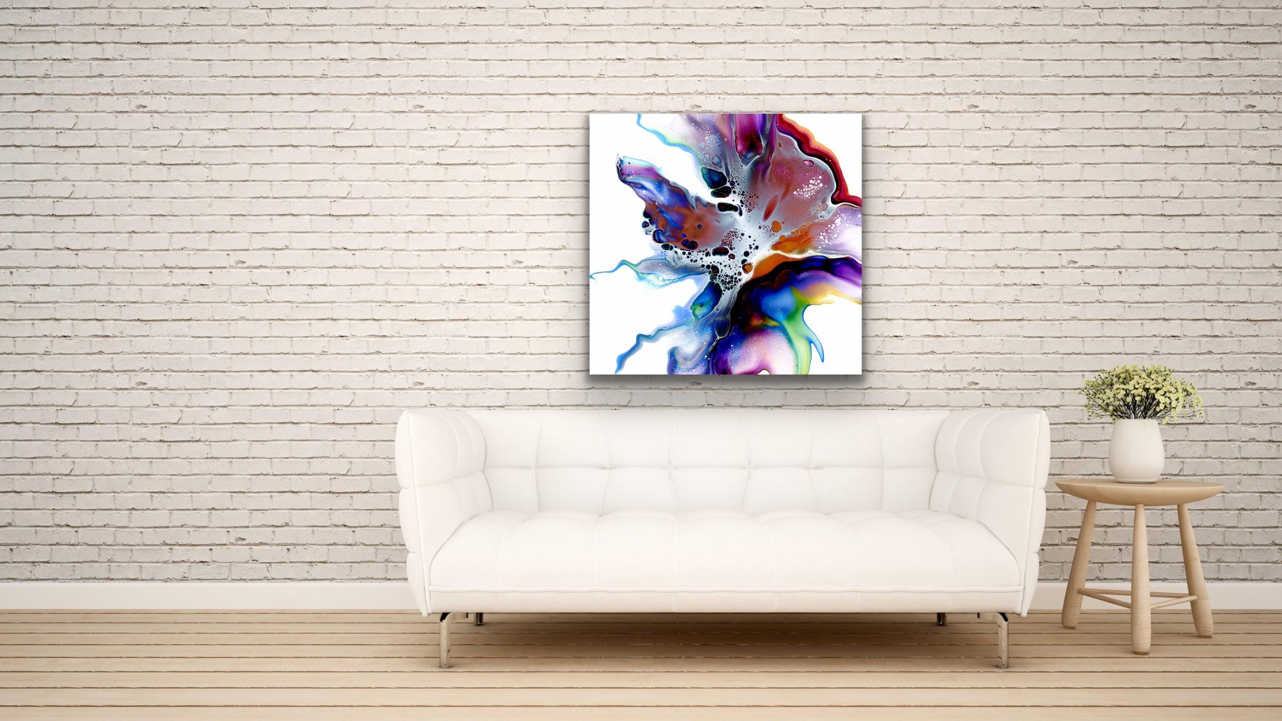 Abstract Contemporary Painting, Large Modern Giclee Print, LE Signed by artist. For Sale 4