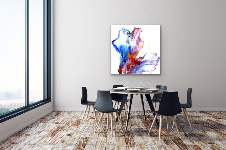 Contemporary Modern Abstract Fluid Art Giclee Print, LE Signed by Celeste Reiter For Sale 1