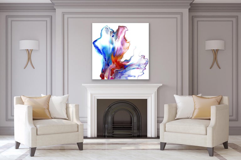 Contemporary Modern Abstract Fluid Art Giclee Print, LE Signed by Celeste Reiter For Sale 2