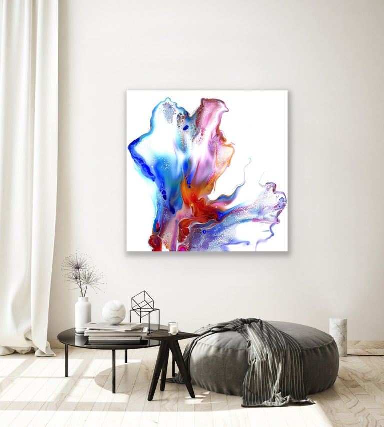 Contemporary Modern Abstract Fluid Art Giclee Print, LE Signed by Celeste Reiter For Sale 5