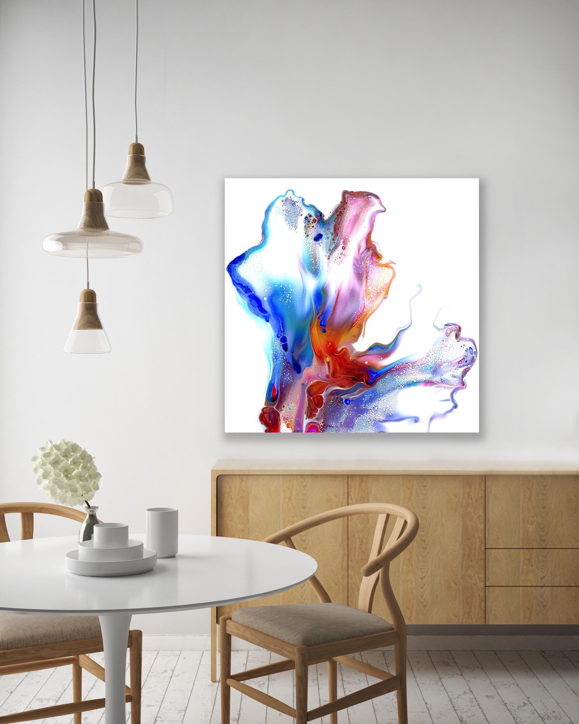 Contemporary Modern Abstract Fluid Art Giclee Print, LE Signed by Celeste Reiter For Sale 6